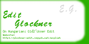 edit glockner business card